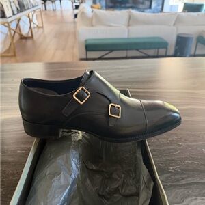 Tom Ford Double-Monk-Strap Shoes in Black Leather